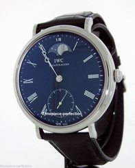 IWC Vintage Portofino Hand Wound Moon Phase 46mm Mens Watch IW5448-01 7640127772539