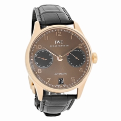 IWC Portuguese Mens 18K Swiss Chronograph Automatic Watch IW500124
