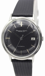 Men's Vintage IWC Stainless Steel Automatic Black Dial