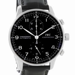 IWC Portuguese Chrono Automatic Black Dial Mens Watch IW371447 7640127776940
