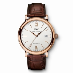 NEW IWC Portofino Automatic Silver Dial Pink Gold 40mm Mens Watch IW356504 7640127775455