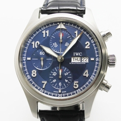 Authentic IWC Pilot's Watch Chronograph Laureus SS Automatic Watch IW371712 029