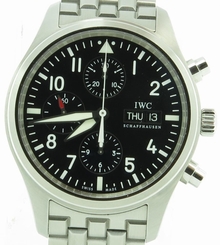 IWC IW3717 Der Flieger Pilot Chronograph Day & Date on Bracelet w/ Box & Papers
