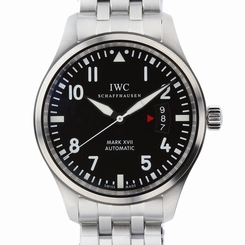 NEW IWC Pilots Mark XVII Black Dial Steel 41mm Automatic Mens Watch IW326504 7640127776087