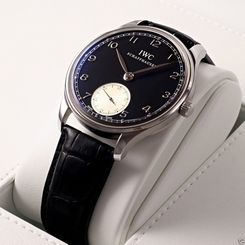 IWC Portuguese Hand Wound IW545404 Black Dial Steel COMPLETE New Ret: $8,900 7640127774625