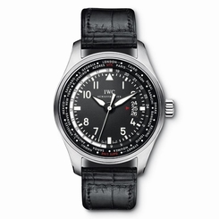 NEW IWC Pilots Watch Worldtimer Black Dial Steel 45mm IW326201