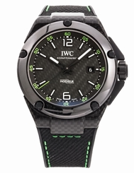 IWC Ingenieur Black Carbon Dial Date Automatic Strap Mens Watch IW3224-04