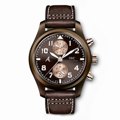 IWC Pilots Titanium Automatic 46mm Brown Watch IW388004