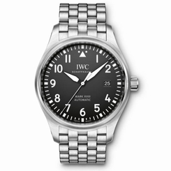 NEW IWC Pilot Steel Case Automatic 40mm Black Automatic Watch IW327011