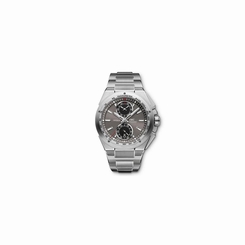 IWC MEN'S 45MM STEEL BRACELET & CASE AUTOMATIC GREY DIAL WATCH IW378508