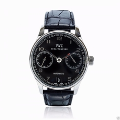 IWC Portuguese Automatic IW500109 Stainless Steel Black Dial New Ret: $13,600 7640127771624