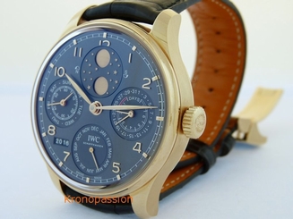 IWC Portuguse Perpetual Calendar Double Moon 18K Rose Gold Ref.503404 New !