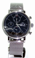 IWC Portofino Chronograph Black on Bracelet 3910-10