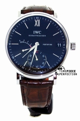 IWC Portofino hand Wound Eight Days Stainless Black IW5101-02 640522175611