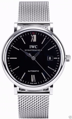 IWC IW356506 Portofino Automatic 40mm Stainless Steel Black Dial Ret: $5,500 NEW 7640127775950
