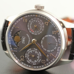 IWC Portugieser18K W/G Perpetual Calendar Moonphase - IW503301 - MSRP $41,000