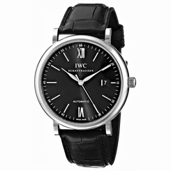 IWC MEN'S 40MM CROCODILE LEATHER BAND STEEL CASE AUTOMATIC WATCH IW356502