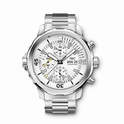IWC MEN'S AQUATIMER 44MM STEEL BRACELET & CASE AUTOMATIC ANALOG WATCH IW376802