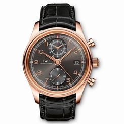 IWC MEN'S PORTUGIESER 42MM ALLIGATOR LEATHER BAND AUTOMATIC WATCH IW390405