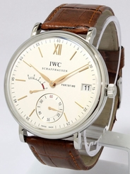 IWC Portofino Hand Wound Eight Days Power Reserve Silver Dial IW510103 Steel