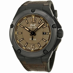 IWC MEN'S INGENIEUR 46MM LEATHER BAND CERAMIC CASE AUTOMATIC WATCH IW322504