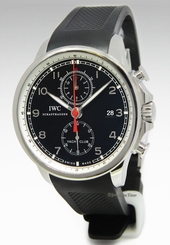 IWC Portuguese Yacht Club Chronograph Steel Black Dial Watch Box/Papers 3902