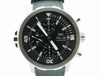 IWC Aquatimer Chronograph Black Dial Black Rubber Mens Watch IW376803 LNIB