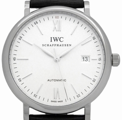 Used[A] Watch Men IWC Portofino IW 356501 Self winding SS / leather Q2S 7640127775424