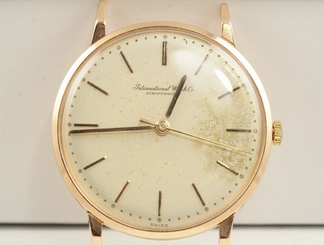 IWC International Watch Co Schaffhausen Vintage 18K Rose Gold Original Dial