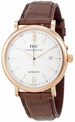 IWC IW356504 Portofino Automatic Silver Dial 18K Rose Gold Case Men's Watch -NEW
