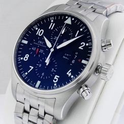 IWC Pilot's Watch Chronograph IW377704 Stainless Steel 43mm Complete Ret: $6,600 7640127776100