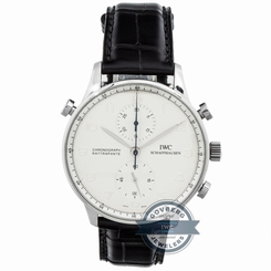 IWC Portuguese Chronograph Rattrapante LE IW3712-05 Manual Platinum Mens Watch