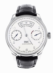 IWC Portugieser Annual Calendar Silver Dial Automatic Mens Watch IW503501 NEW