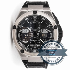 IWC Ingenieur Perpetual Calendar IW3792-01 Auto Titanium Aluminide Strap Watch
