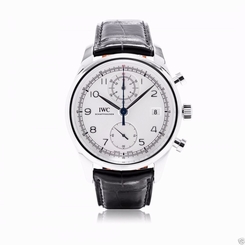 IWC Portuguese Chronograph Classic IW390403 Silver 42mm Brand NEW Ret: $12,100