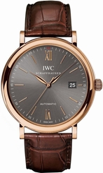 IWC Portofino Automatic IW356511 18kt Rose Gold 40mm Slate Grey NEW Ret: $11,400