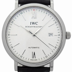 Used[A] Watch Men IWC Portofino IW 356501 Self winding SS / leather G7Q 7640127775424
