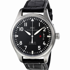 IWC Pilots Mark XVII Black Alligator Mens Watch 7640127776070