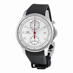 IWC Portugieser Yacht Club White Dial Black Automatic Mens Watch 3905-02