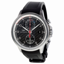 IWC Portuguese Yacht Club Automatic Chronograph Black Dial Mens Watch 3902-12 7640127776193