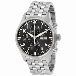 IWC Pilot Slate Automatic Chronograph Grey Dial Mens Watch IW377719