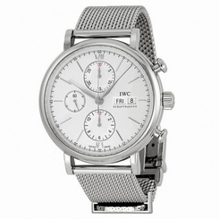 IWC MEN'S PORTOFINO 42MM STEEL BRACELET & CASE AUTOMATIC ANALOG WATCH IW391009 683498407553