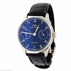 IWC PORTUGUESE Automatic Stainless Steel Black Dial Mens Watch Ref. IW500109 7640127771624