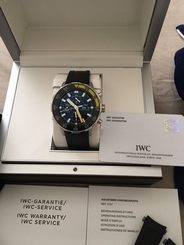 IWC AQUATIMER 44mm With free Rubber Strap Worth $350 Plus Free Case, Free Pouch