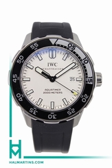 IWC Men's Stainless Steel Aquatimer 2000 - White Dial on Rubber - Ref. IW356811
