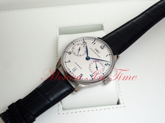 IWC Portuguese Automatic Stainless Steel 42.3mm Silver Arabic Dial Date IW500107