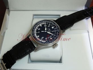 IWC Pilot's Watch Worldtimer 24Timezone Stainless Steel Black Dial 45mm IW326201