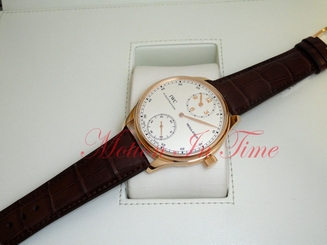  IWC Portuguese Regulateur 18kt Rose Gold 43mm Skeleton Case Back IW5444-02