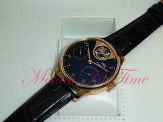 IWC Portuguese Rose Gold Tourbillon Mystere Black Dial Limited 500 Pcs IW504210