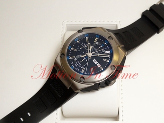 IWC Ingenieur Double Chronograph Titanium Automatic 45mm Black Rubber IW376501 7640127775905